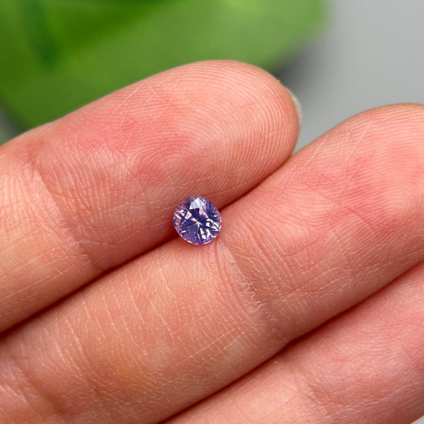 0.43ct Natural Pinkish Purple Milky Sapphire Vietnam.