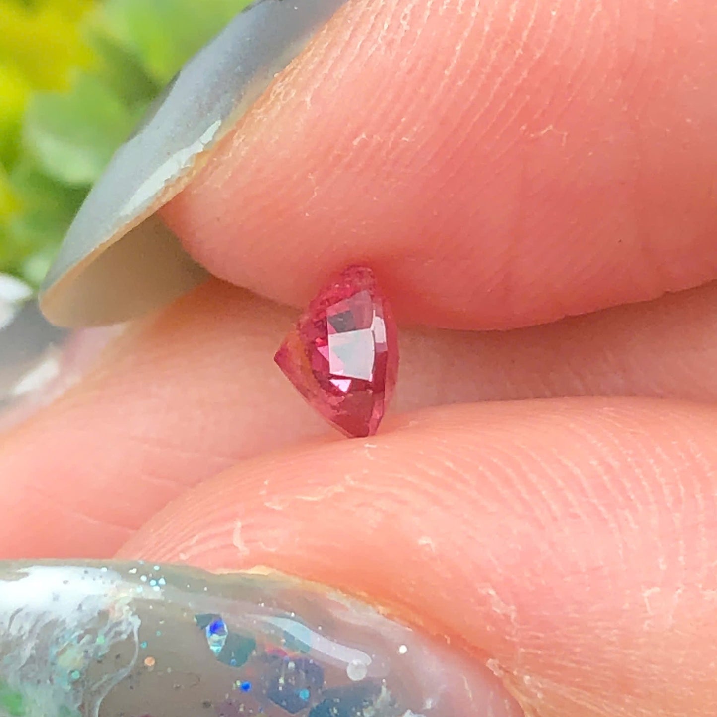 0,52ct Natural Oranghish Pink Spinel Vietnam. Cushion Shape. No Treatment Spinel Luc Yen.