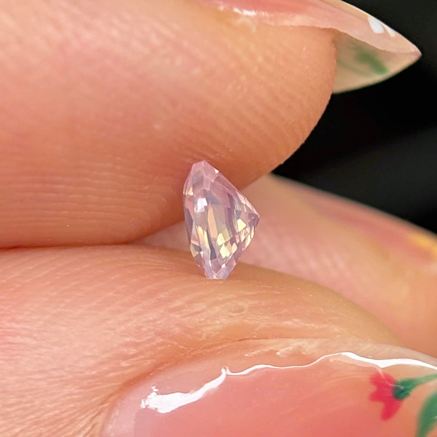 0.34ct Natural Milky Light Pink Sapphire Vietnam
