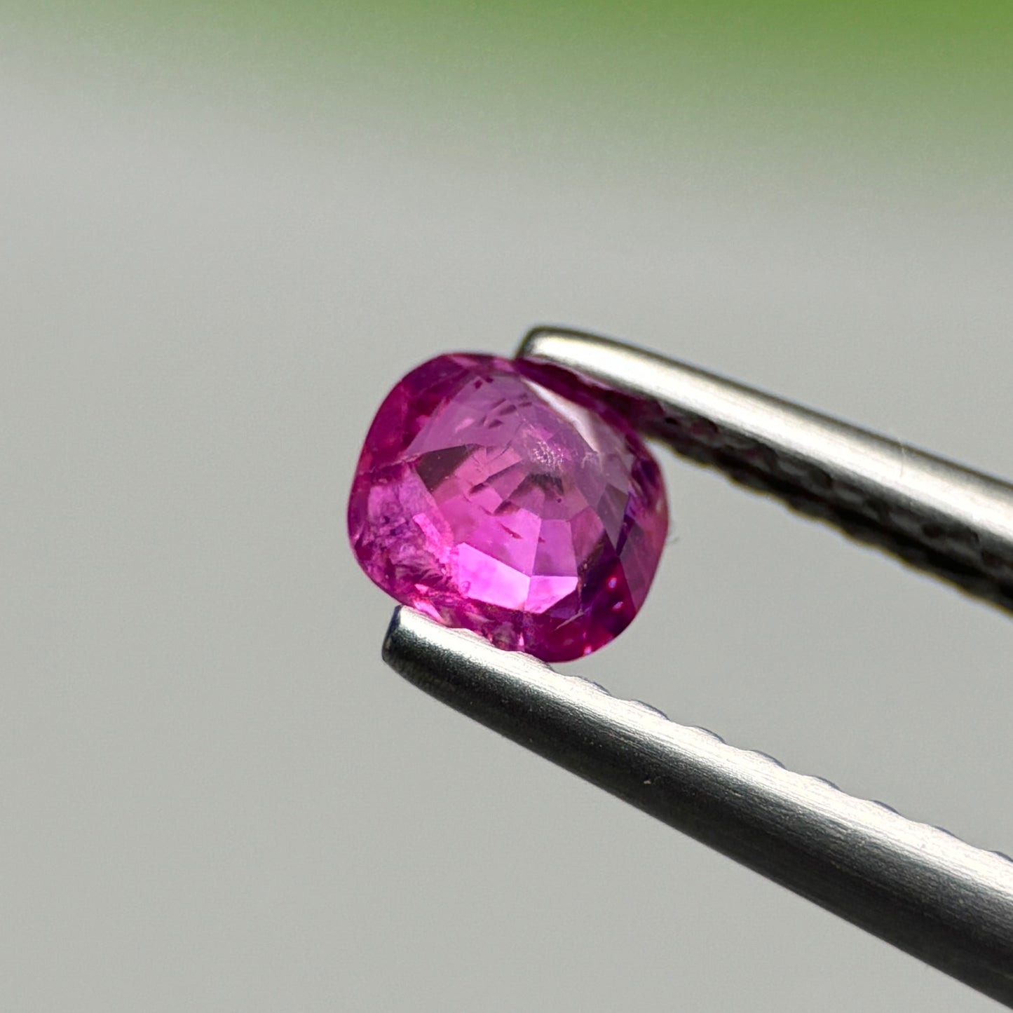 0.37 ct Natural Pink Milky Sapphire Vietnam. Cushion Shape.
