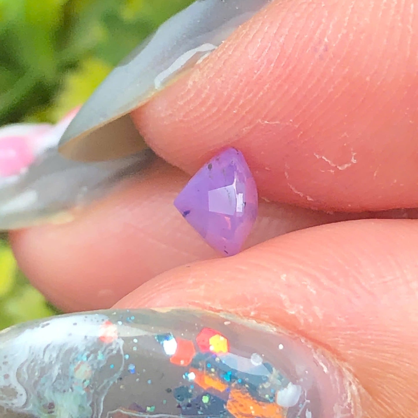 0,50ct Natural Pink Milky Sapphire Vietnam. Cushion Shape. No Treatment Milky Sapphire Luc Yen.