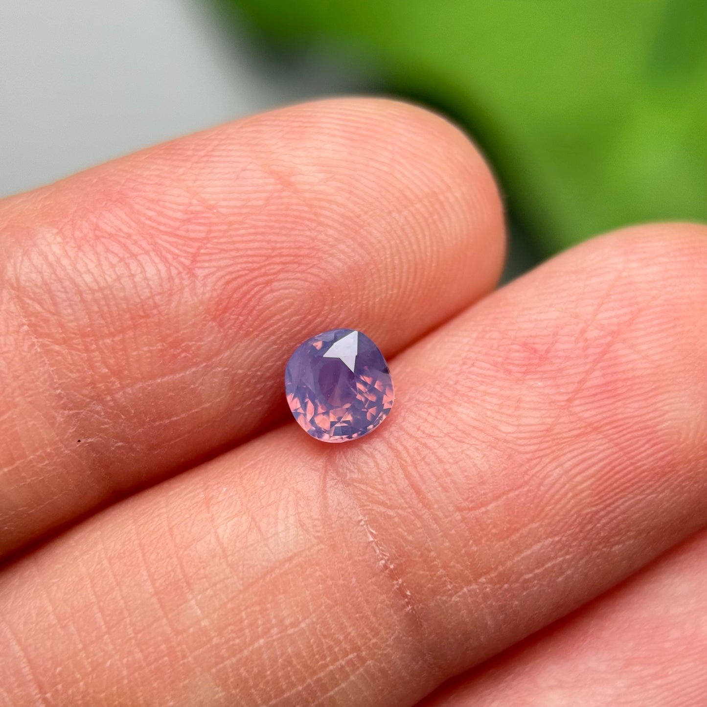 0.63ct Natural Pinkish Purple Milky Sapphire Vietnam.