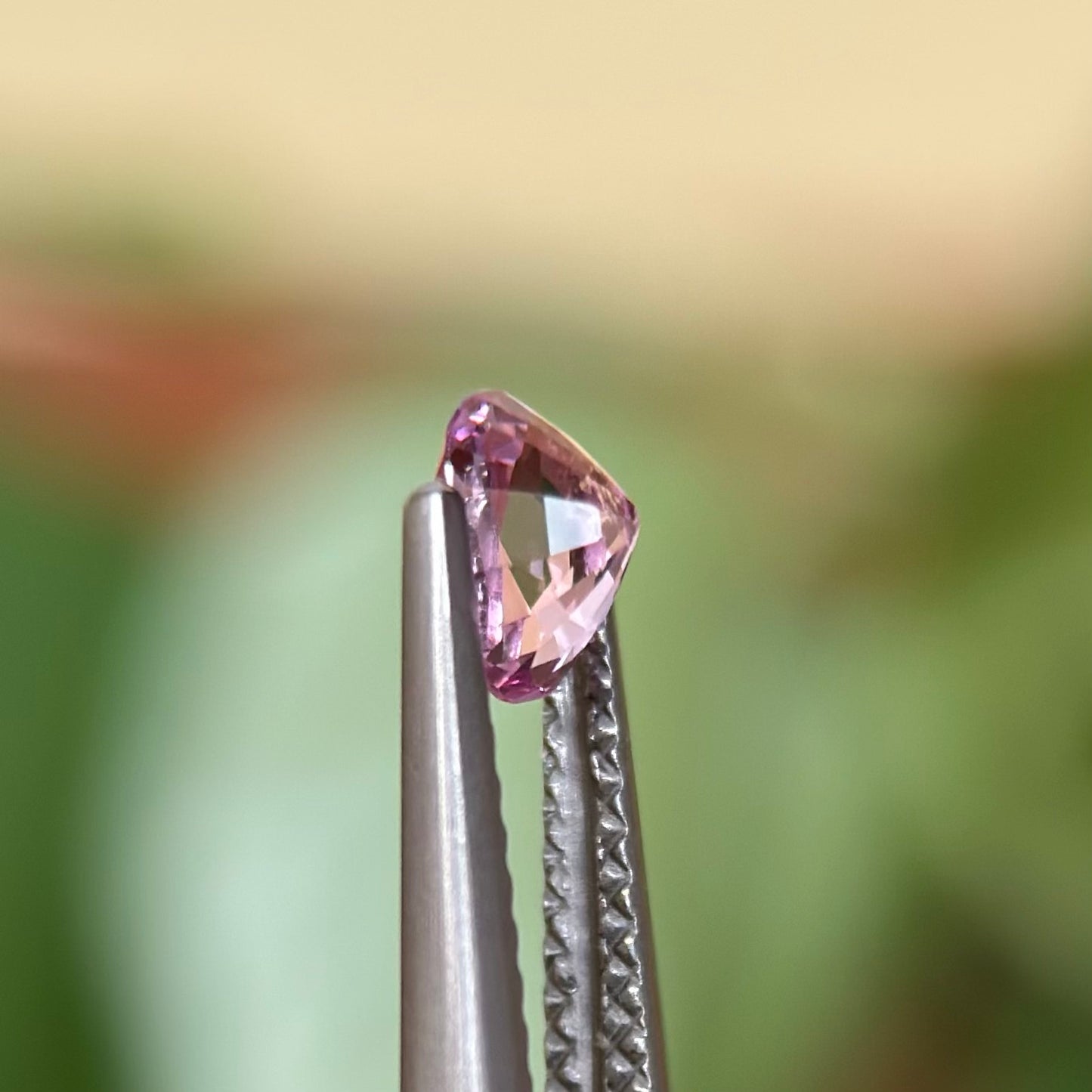 0.58ct Natural Pink-Purple Spinel Vietnam. Cushion Shape.