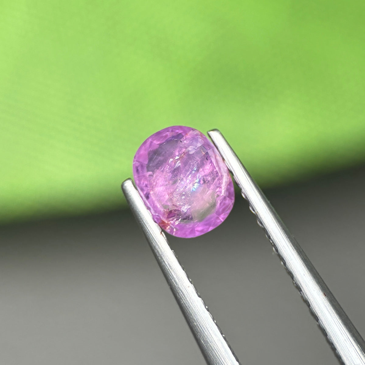 0,79ct Natural Pink Milky Sapphire Vietnam. Cushion Shape. No Treatment Milky Sapphire Luc Yen.