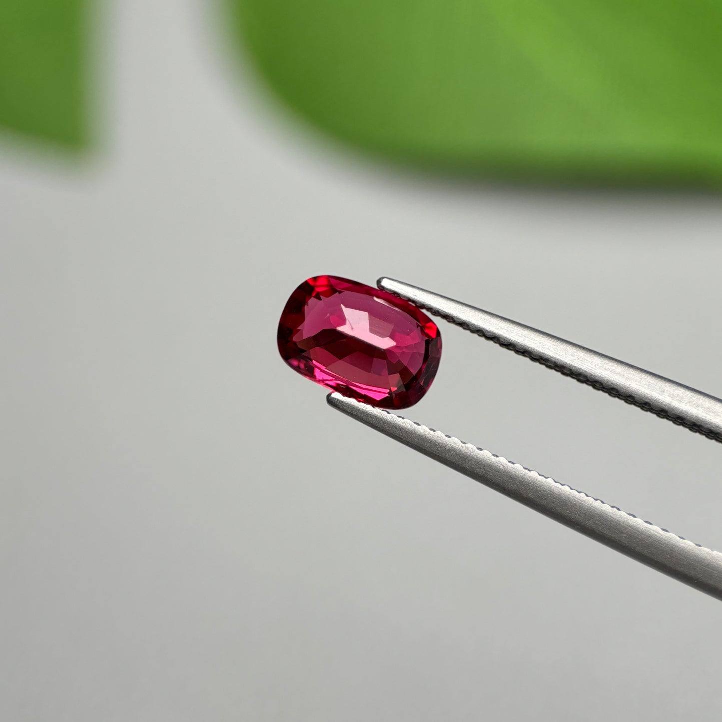 1.66 ct Natural Brownish Red Spinel Vietnam. Cushion Shape. No Treatment.