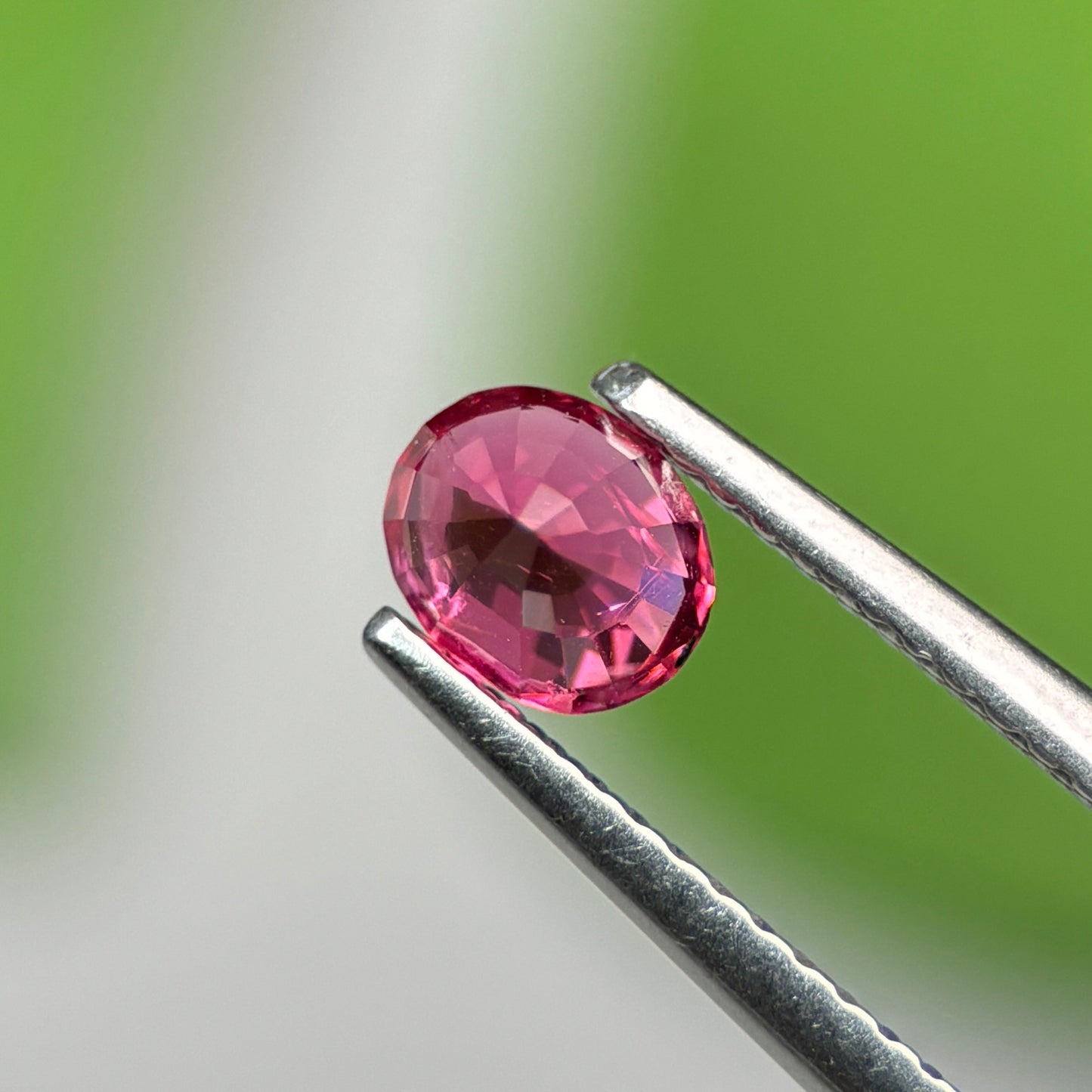 0.66 ct Natural Brownish Red Spinel Vietnam. Oval Shape. No Treatment.