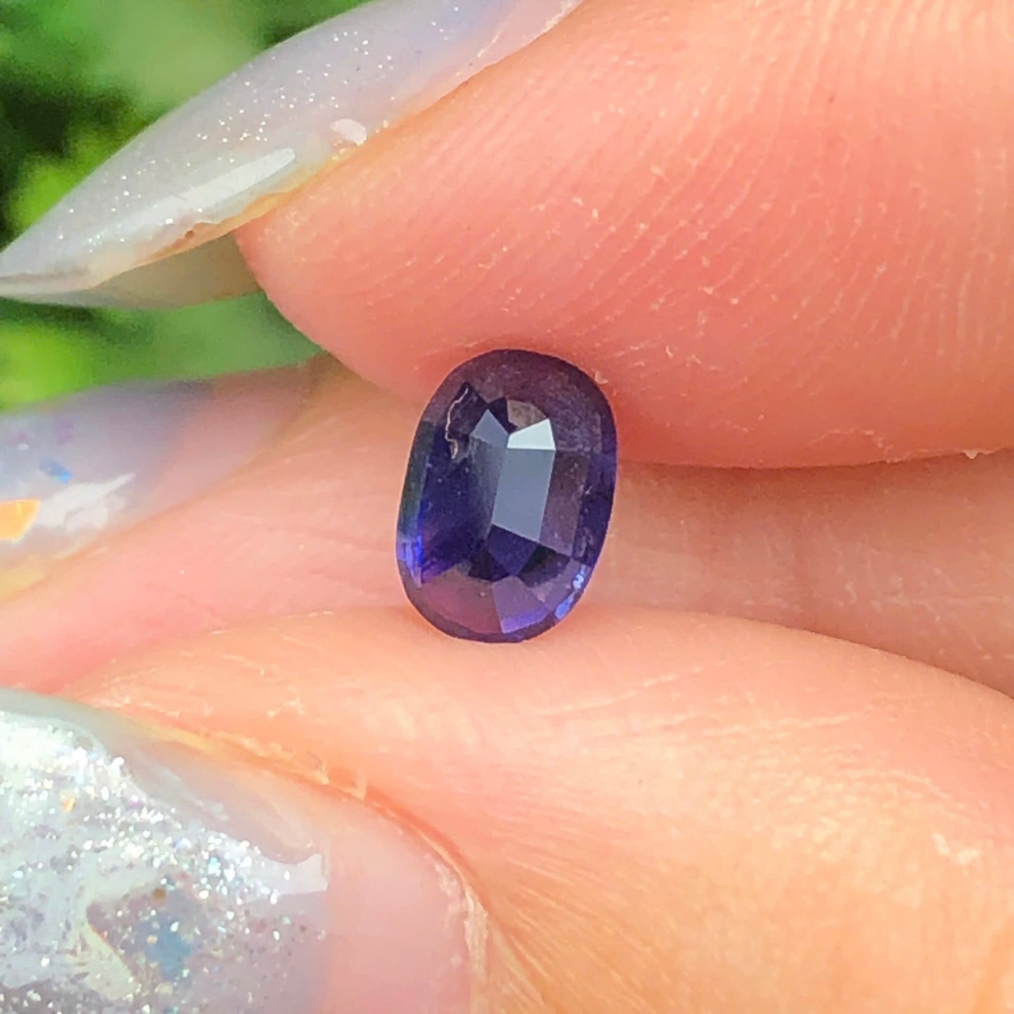 0,79ct Natural Blue Sapphire Vietnam. Cushion Shape. No Treatment Sapphire Luc Yen.