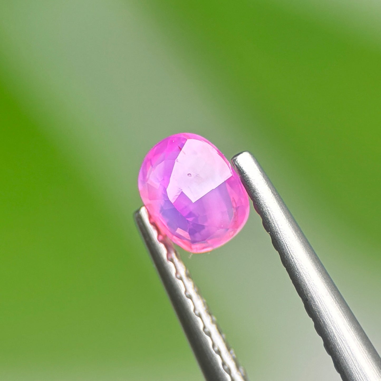 0.50 ct Natural Pink Milky Sapphire Vietnam. Cushion Shape. Unheat.