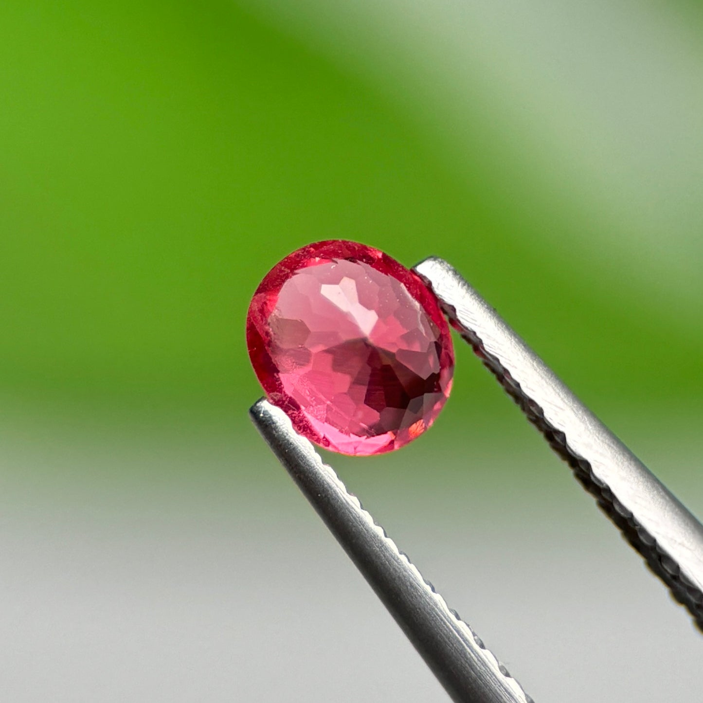 0.58 ct Natural Brownish Red Spinel Vietnam. Oval Shape. No Treatment.