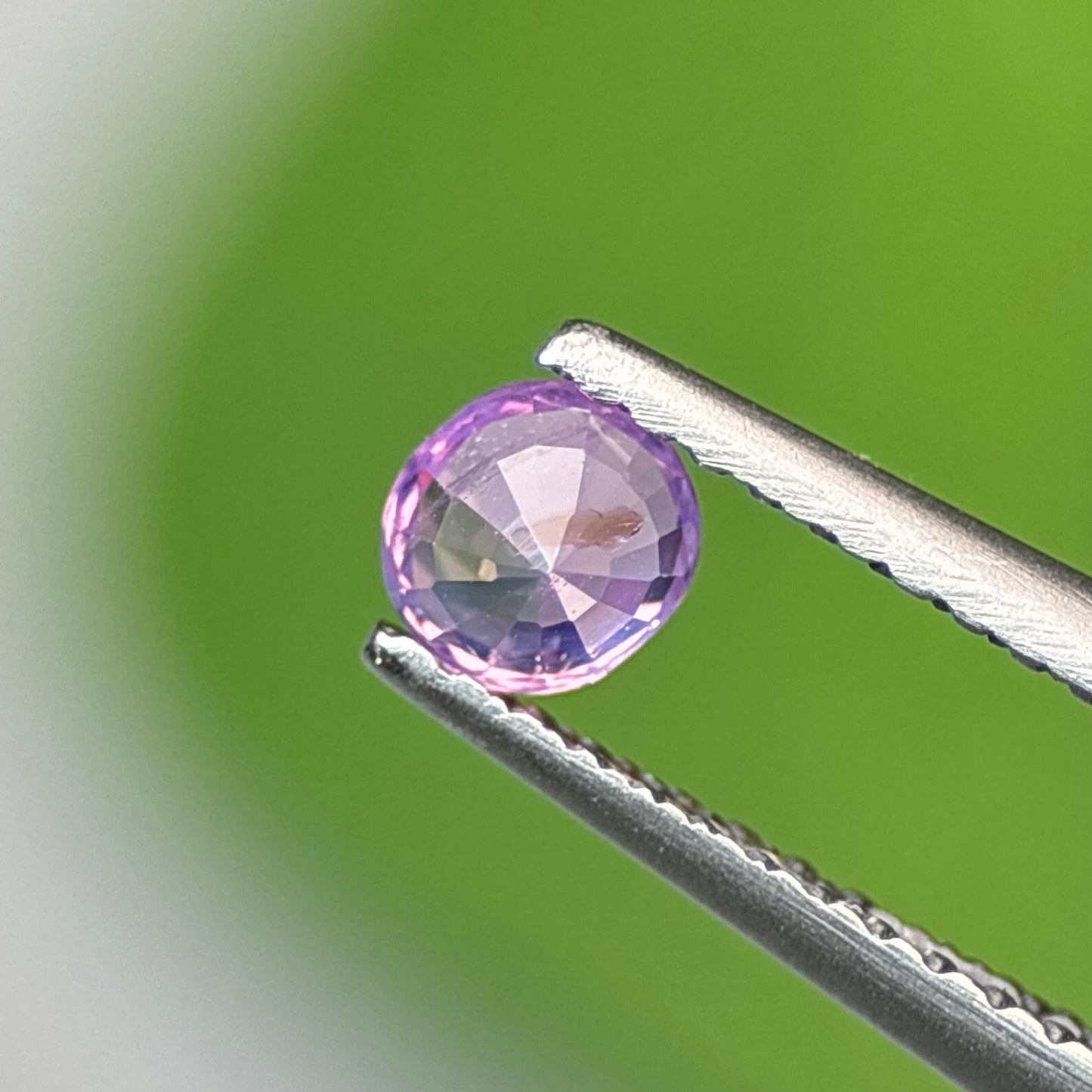 0.37 ct Natural Pink Milky Sapphire Vietnam. Cushion Shape. No Treatment.
