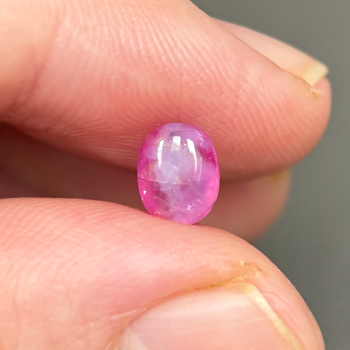 1,35ct Natural Pink Milky Cacbochon Sapphire Viet Nam. No Treatment Sapphire Luc Yen.