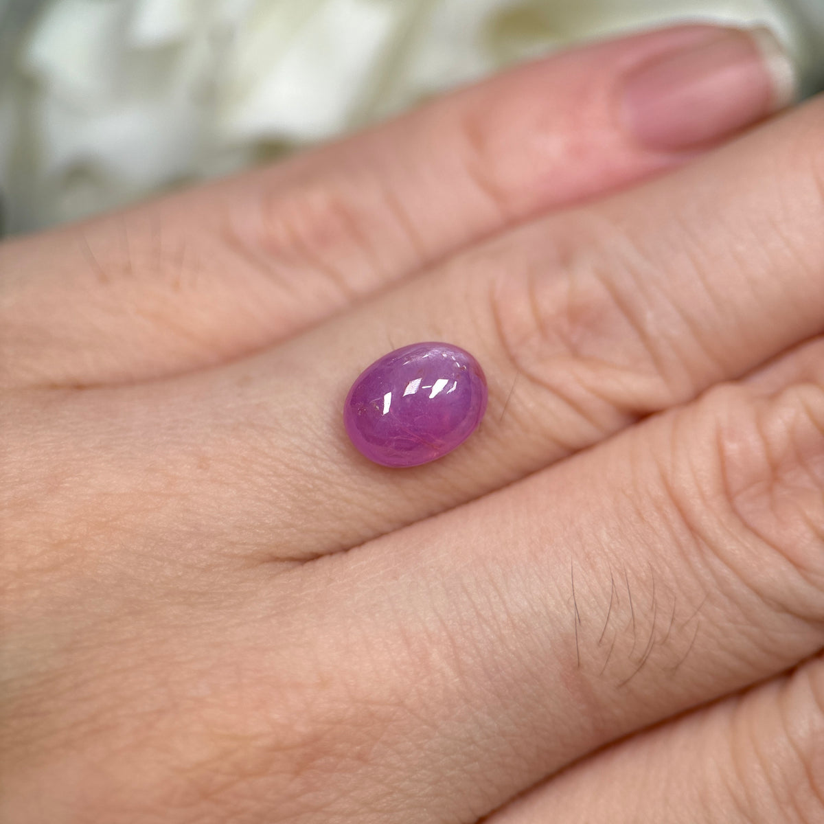 3,29ct Natural Pink Cacbochon Sapphire Viet Nam. No Treatment Sapphire Luc Yen.