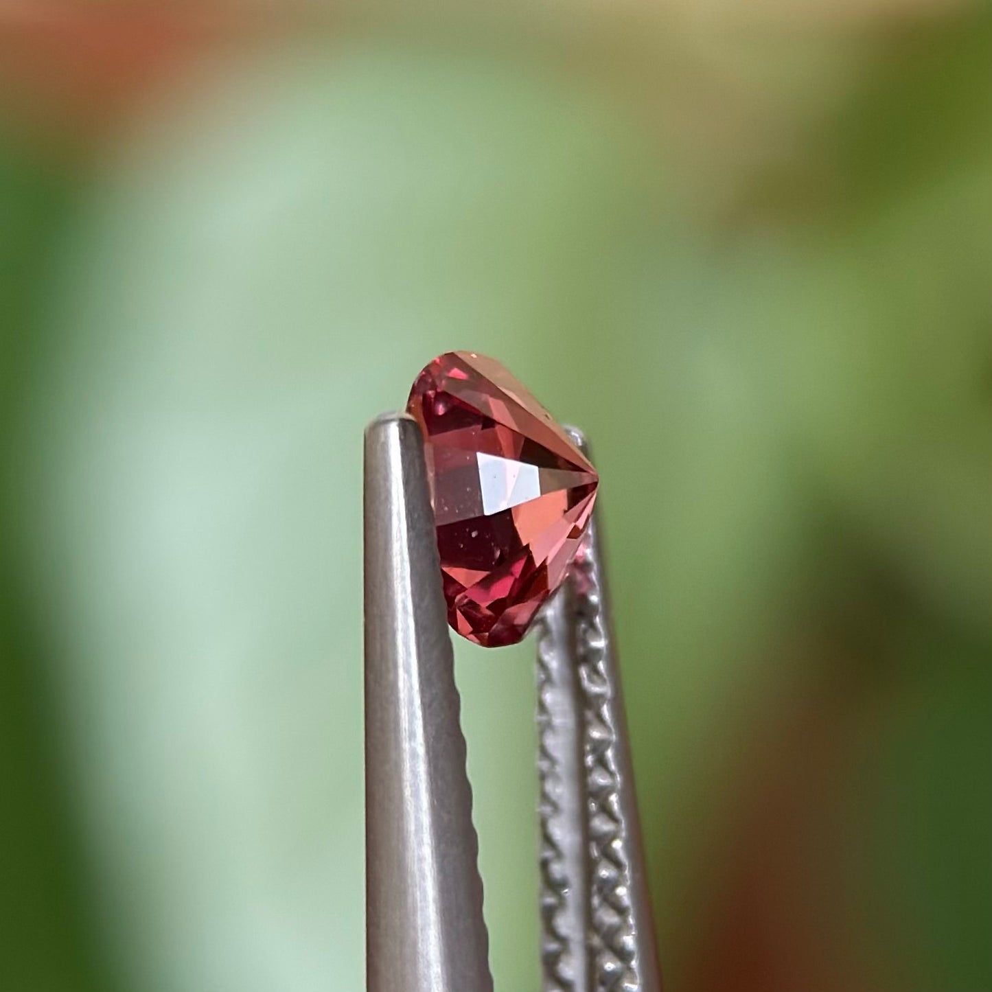 0.55ct Natural Pink-Orange Spinel Vietnam. Cushion Shape.