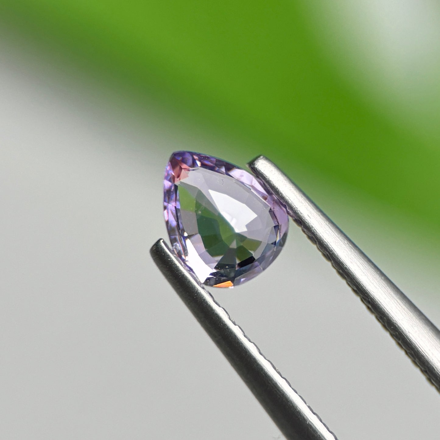 0.48 ct Natural Lite Purple Spinel Vietnam. Pear Shape.