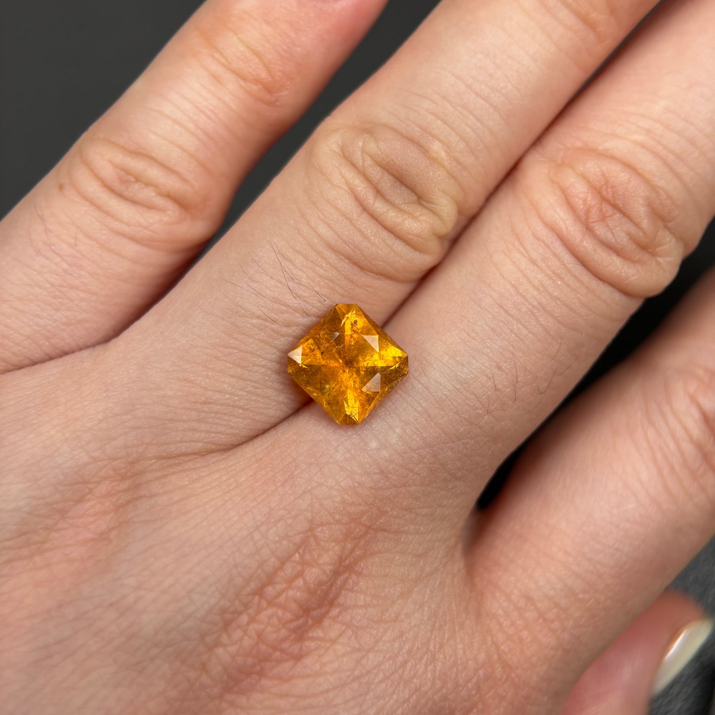 3,45ct Natural Yellow Tourmaline Vietnam. Emerald Shape. No Treatment, No Heat Tourmaline Luc Yen.