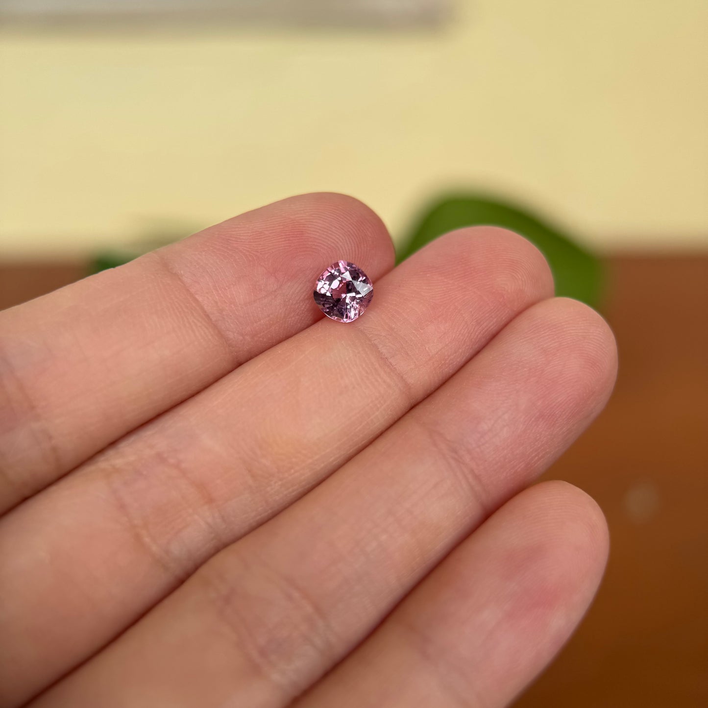 0.85ct Natural Pink-Purple Spinel Vietnam. Cushion Shape.
