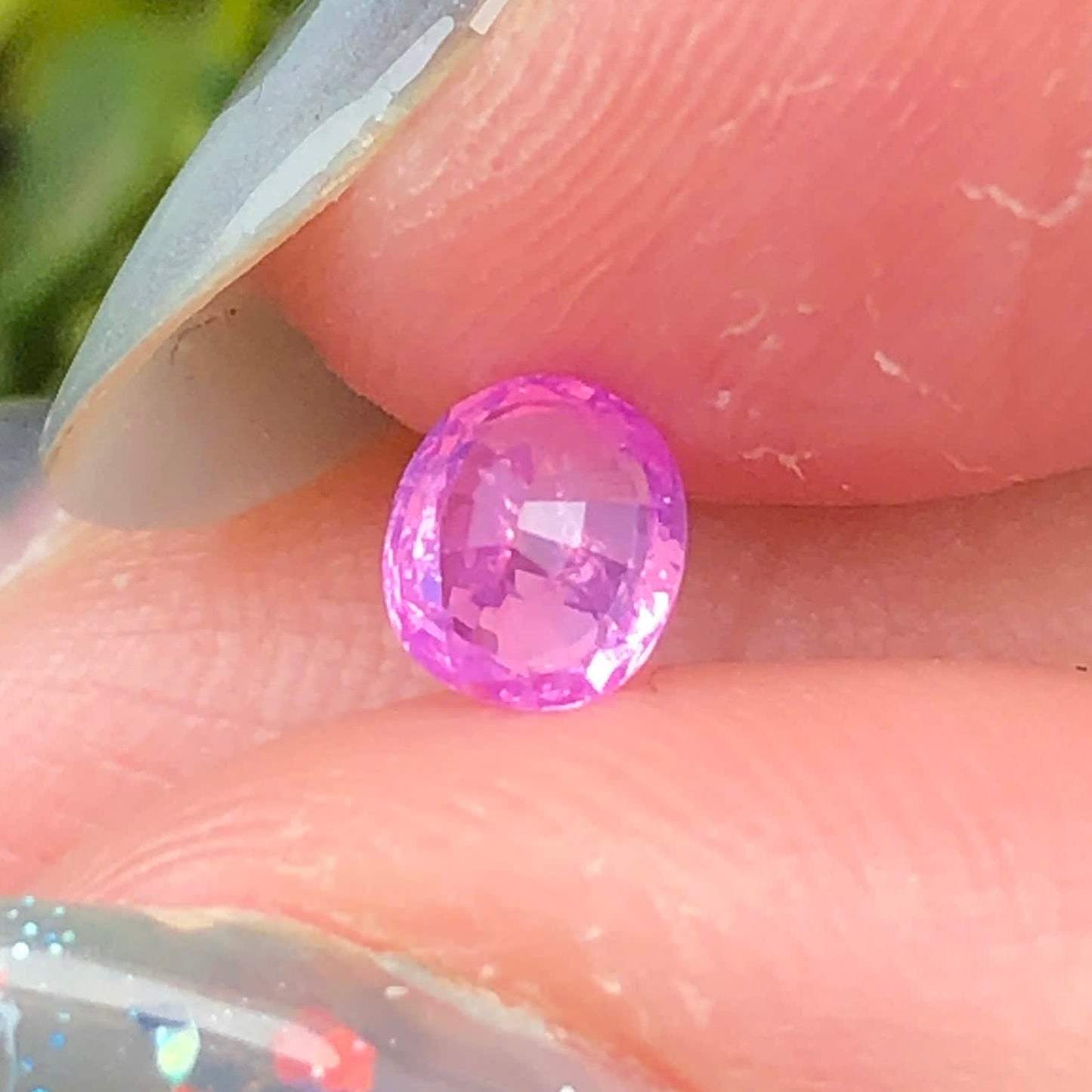 0,39ct Natural Purple Sapphire Vietnam. Cushion Shape. No Treatment Sapphire Luc Yen.