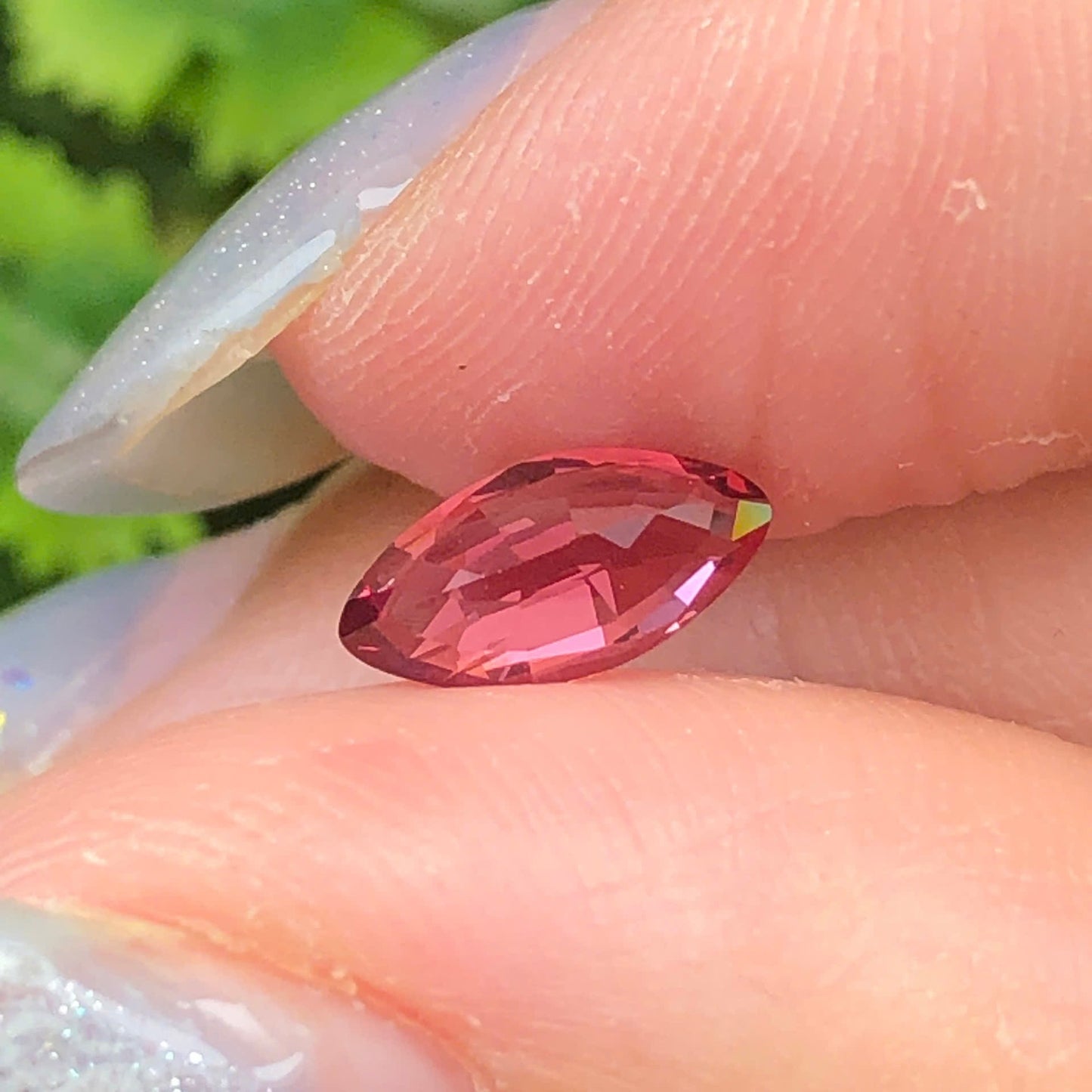 0,76ct Natural Brownish Red Spinel Vietnam. Triliant Shape. No Treatment Spinel Luc Yen.