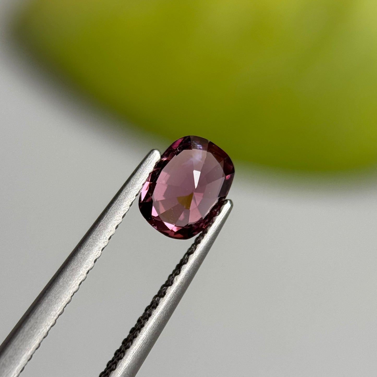 0.97 ct Natural Brownish Purple Spinel Vietnam. Cushion Shape.