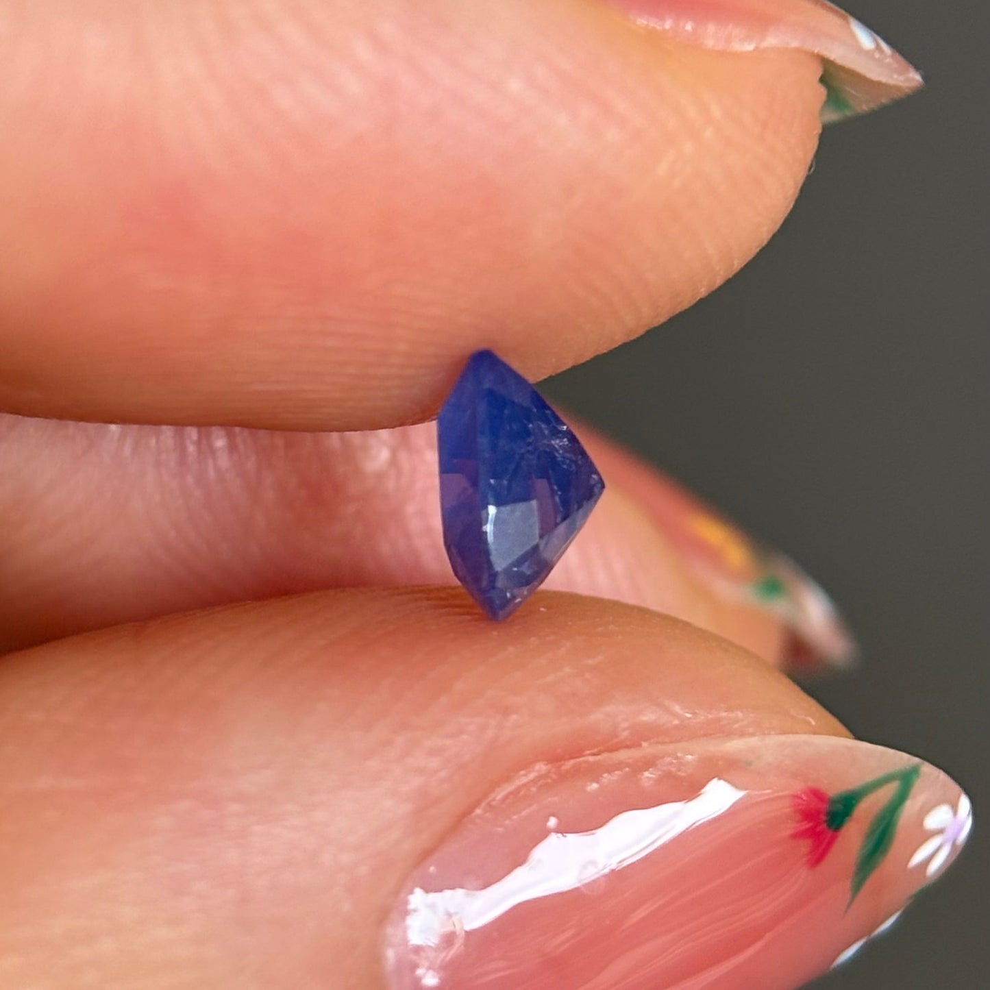 0.59ct Natural Blue Milky Sapphire Vietnam.