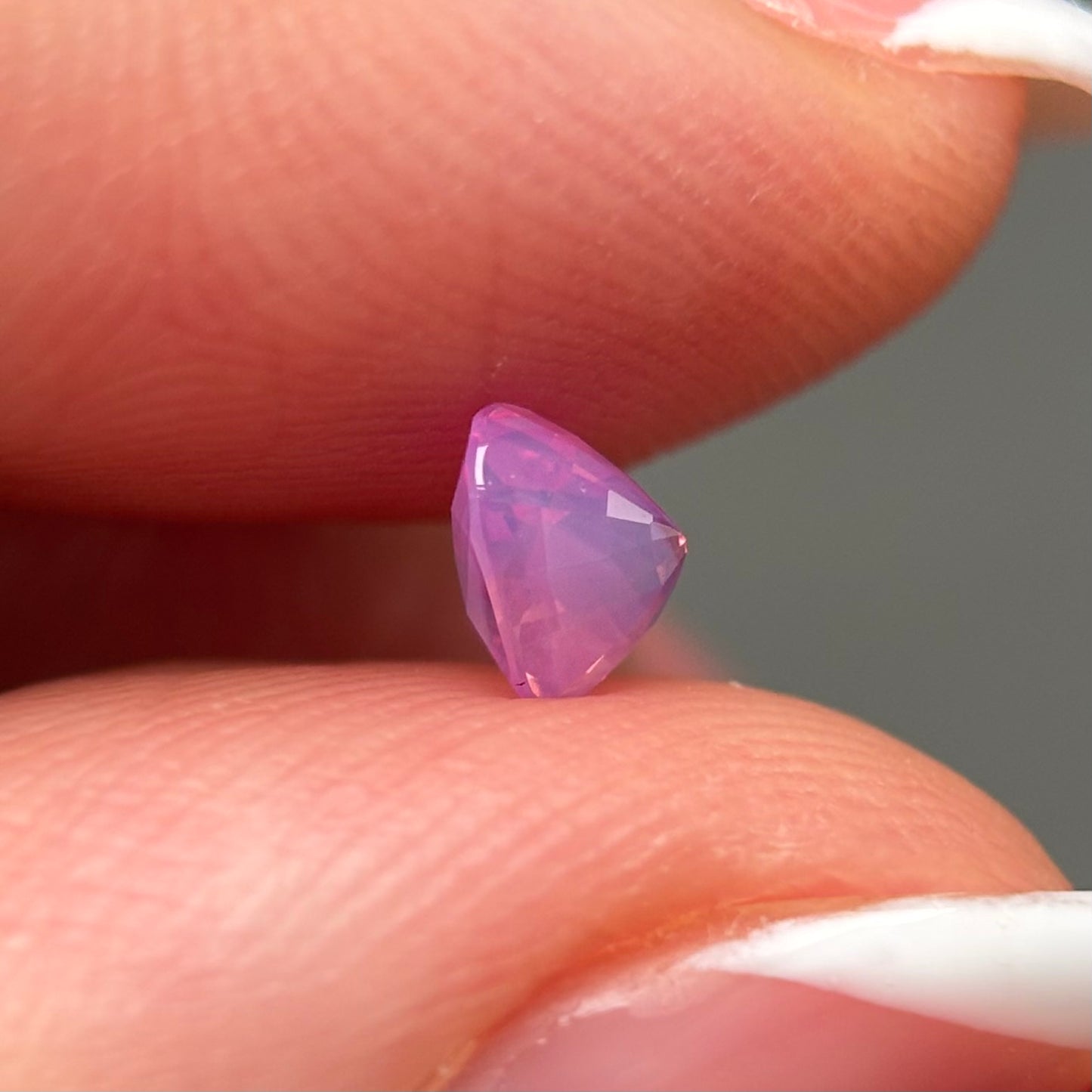 0.75ct Natural Milky Padparadscha Sapphire Vietnam