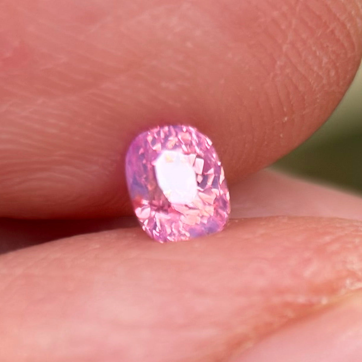0.39 ct Natural Pink Sapphire Vietnam. Cushion Shape. No Treatment.