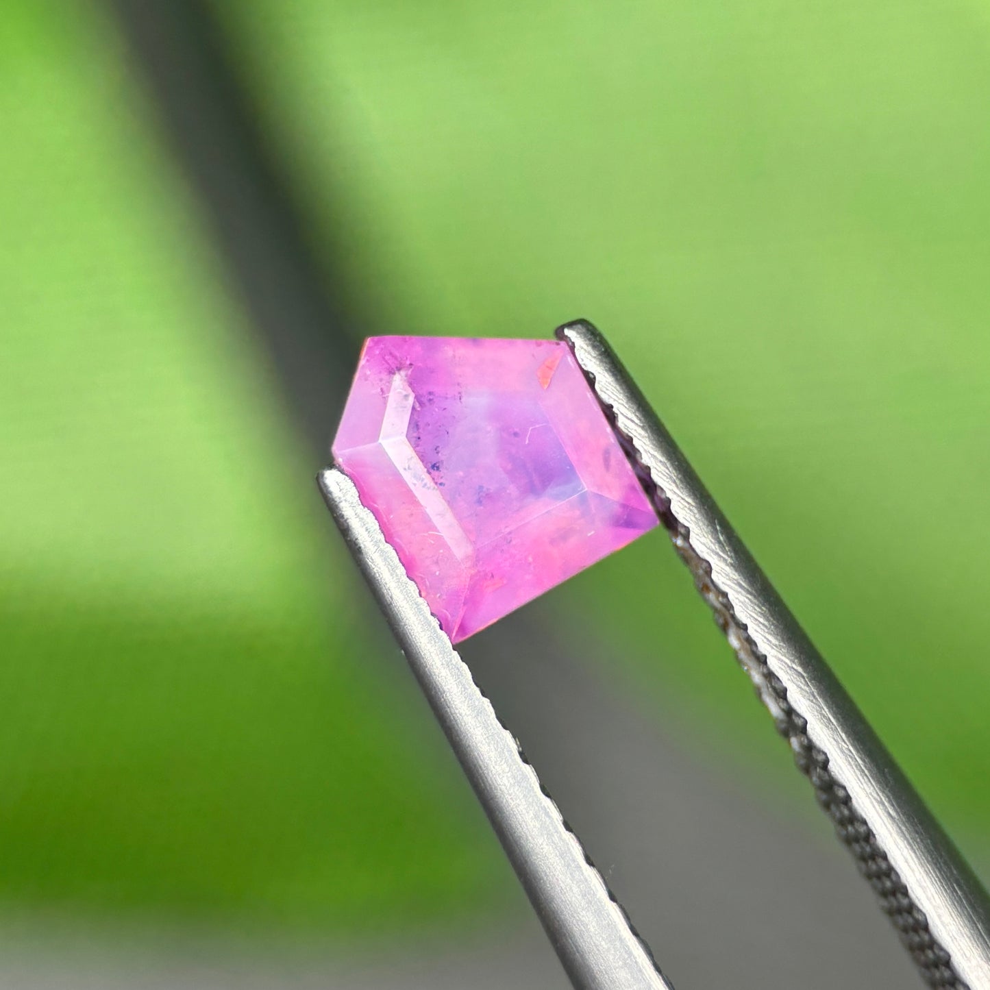 1,02 Natural Pink Milky Sapphire Vietnam. Freeform. No Treatment Milky Sapphire Luc Yen.