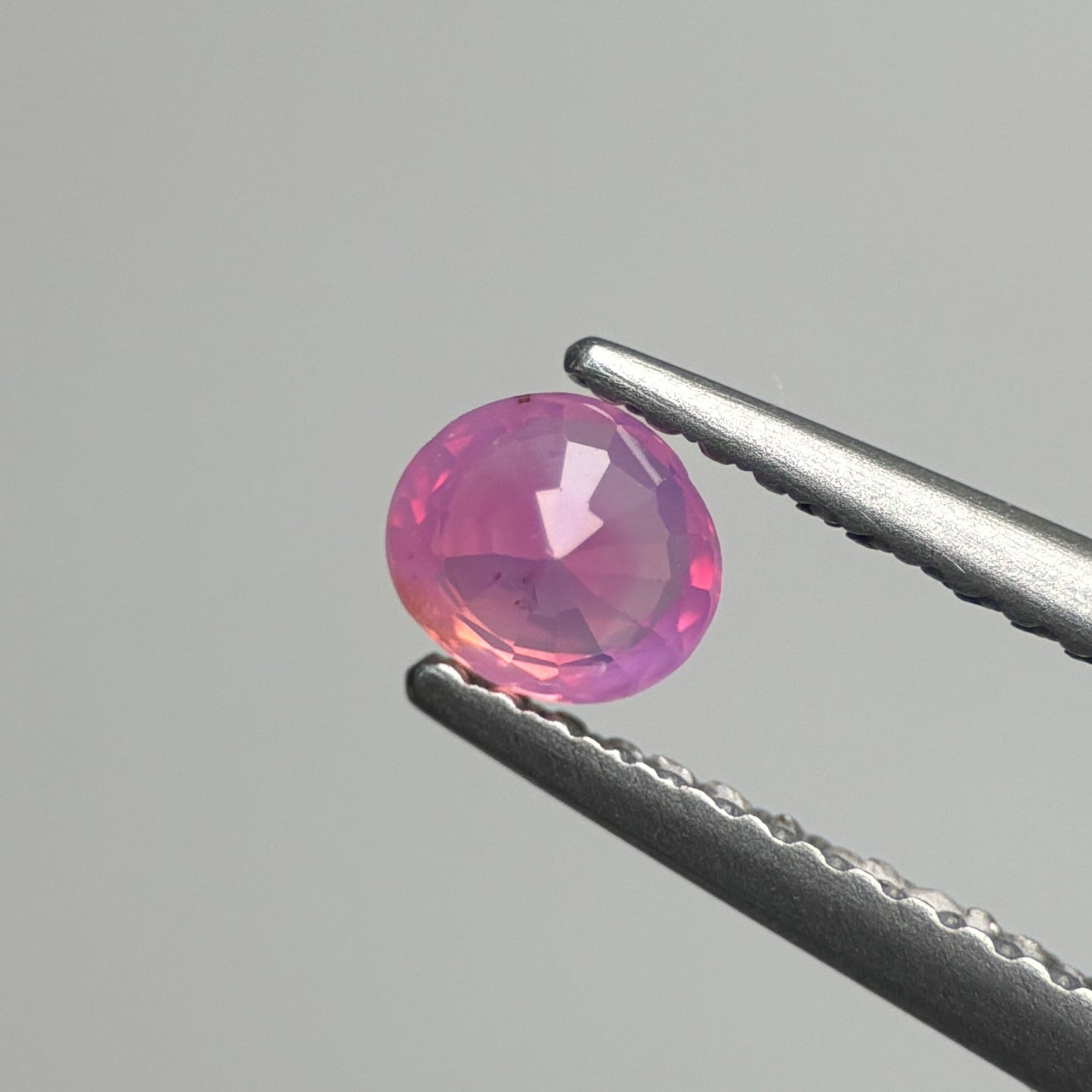 0.46 ct Natural Pink Milky Sapphire Vietnam. Cushion Shape.