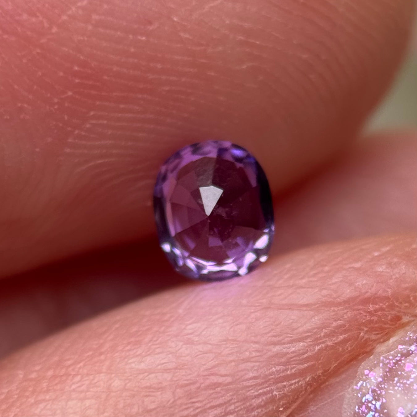 0.48 ct Natural Purple Milky Sapphire Vietnam.
