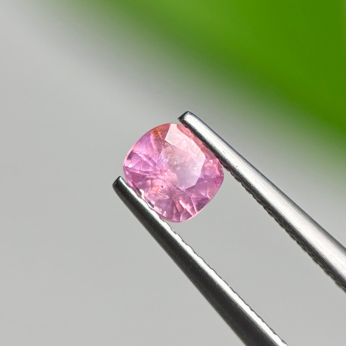 0.61 ct Natural Pink Milky Sapphire Vietnam. Cushion Shape.