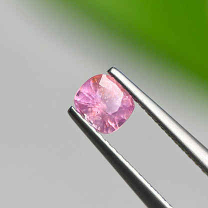 0.61 ct Natural Pink Milky Sapphire Vietnam. Cushion Shape.