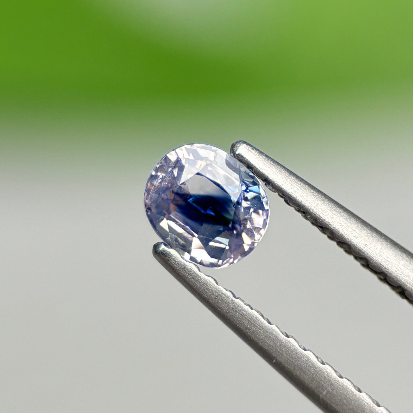 0.53 ct Natural Blue-White Sapphire Vietnam. Cushion Shape.