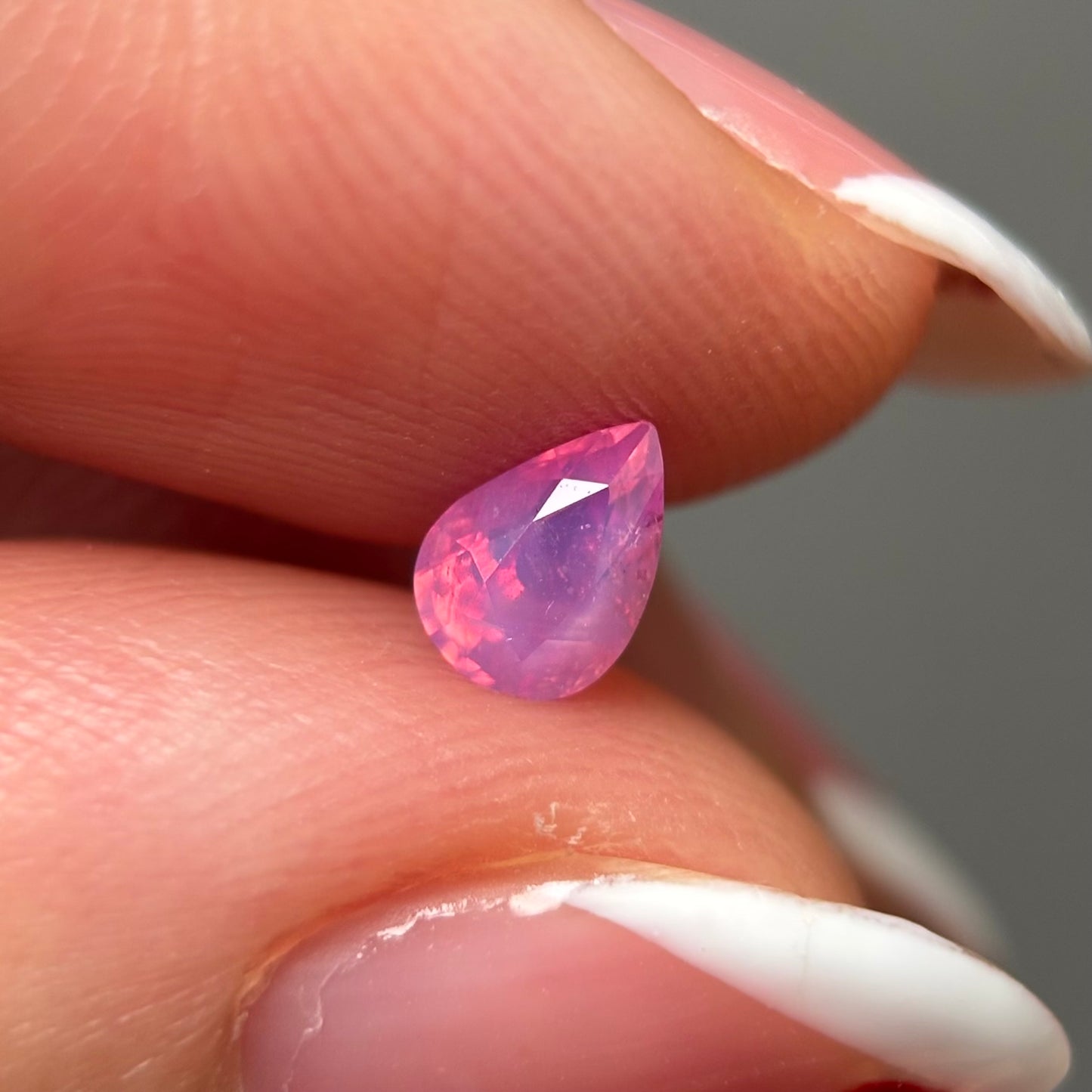 0.55ct Natural Milky Padparadscha Sapphire Vietnam