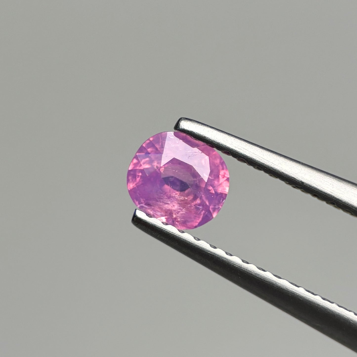 0.47 ct Natural Pink Milky Sapphire Vietnam. Cushion Shape.