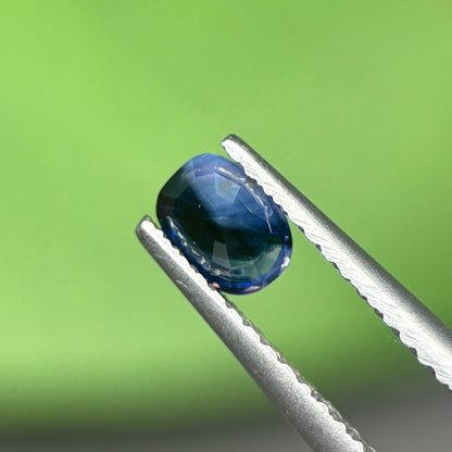 0,5 Natural Blue-White Milky Sapphire Vietnam. Cushion Shape. No Treatment Milky Sapphire Luc Yen.