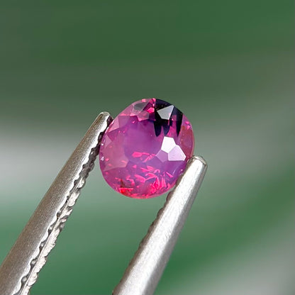 0.52 ct Natural Purplish Pink Milky Sapphire Vietnam. Cushion Shape. Unheat.