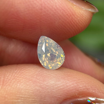 1.06ct Natural White Sapphire Vietnam.
