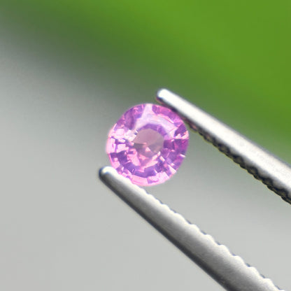 0.26 ct Natural Pinkish Purple Milky Sapphire Vietnam. Cushion Shape.