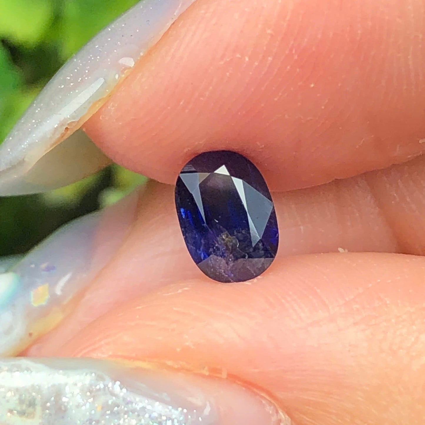 0,79ct Natural Blue Sapphire Vietnam. Cushion Shape. No Treatment Sapphire Luc Yen.