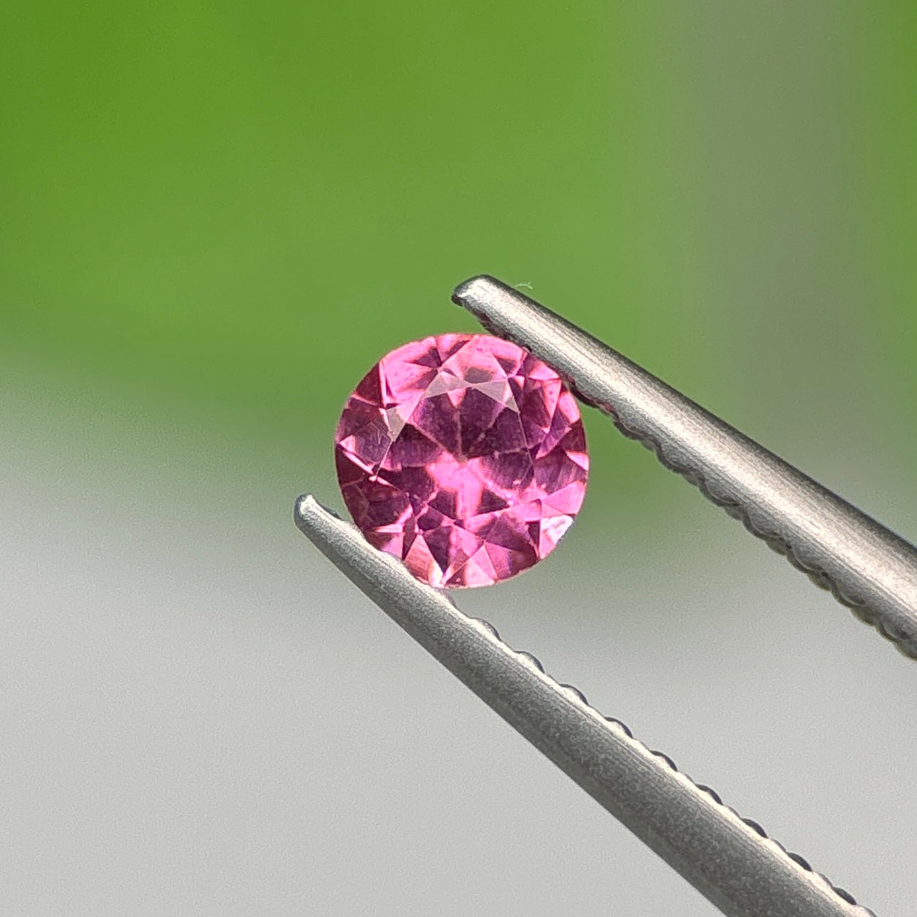 0.25 ct Natural Brownish Pink Spinel Vietnam. Round Shape. No Treatment.