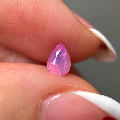 0.55ct Natural Milky Padparadscha Sapphire Vietnam