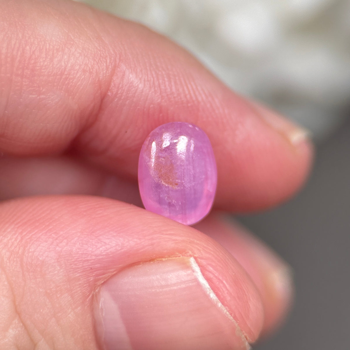 3,18ct Natural Pink Cacbochon Sapphire Viet Nam. No Treatment Sapphire Luc Yen.