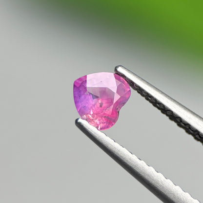 0.39ct Natural Pink Milky Sapphire Vietnam. Heart Shape. No Treatment