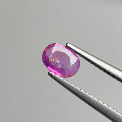 0.58 ct Natural Pink Milky Sapphire Vietnam. Cushion Shape.