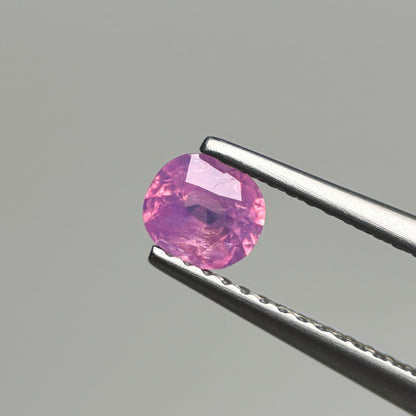 0.47 ct Natural Pink Milky Sapphire Vietnam. Cushion Shape.