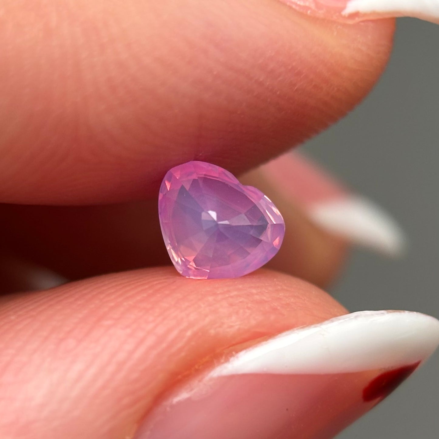0.75ct Natural Milky Padparadscha Sapphire Vietnam