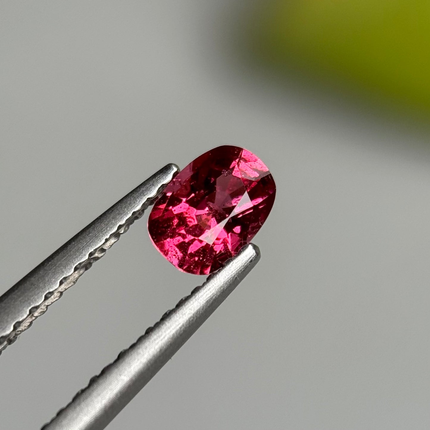 0.51 ct Natural Orangish Red Spinel Vietnam. Cushion Shape.