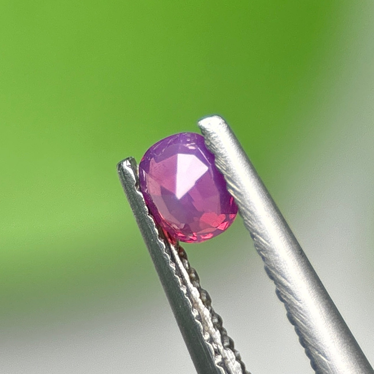 0,23ct Natural Pink Milky Sapphire Vietnam. Cushion Shape. No Treatment Milky Sapphire Luc Yen.