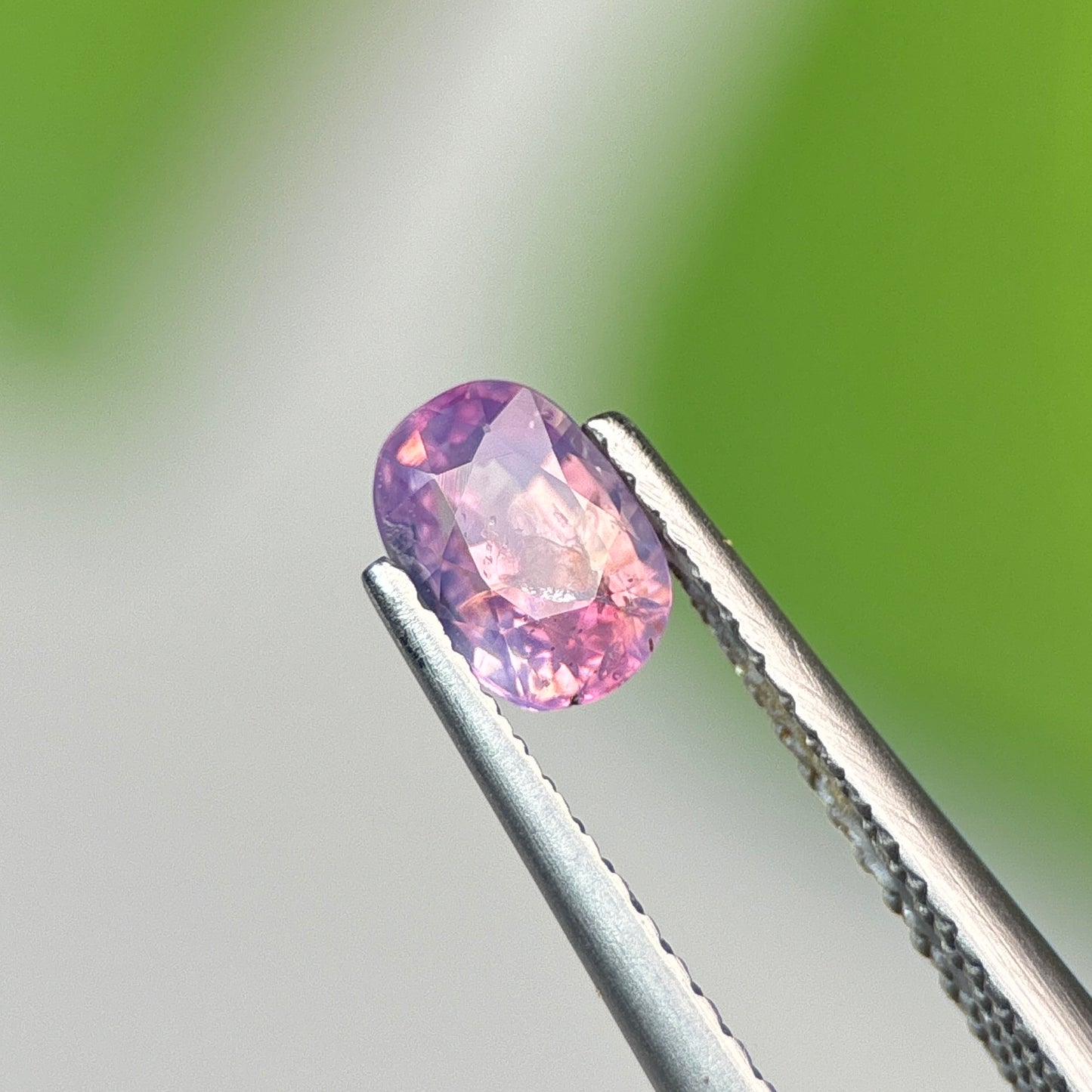 0.74 ct Natural Purple Milky Sapphire Vietnam. Cushion Shape. No Treatment.