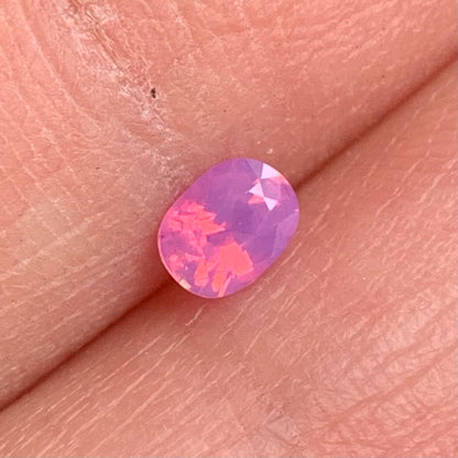 0.22 ct Natural Pink Milky Sapphire Vietnam. Cushion Shape. Unheat.